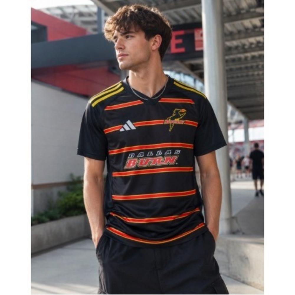 Adidas FC Dallas Burn Jersey Men S MLS Archive Blokecore Soccer NWT